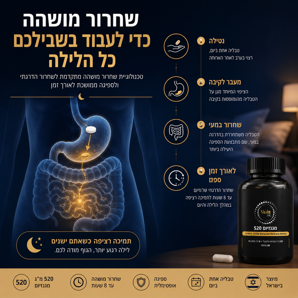 מגנזיום 520™ – שחרור מושהה