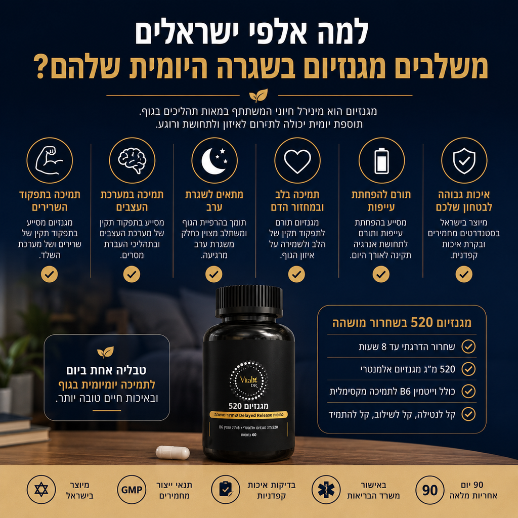 מגנזיום 520™ – שחרור מושהה