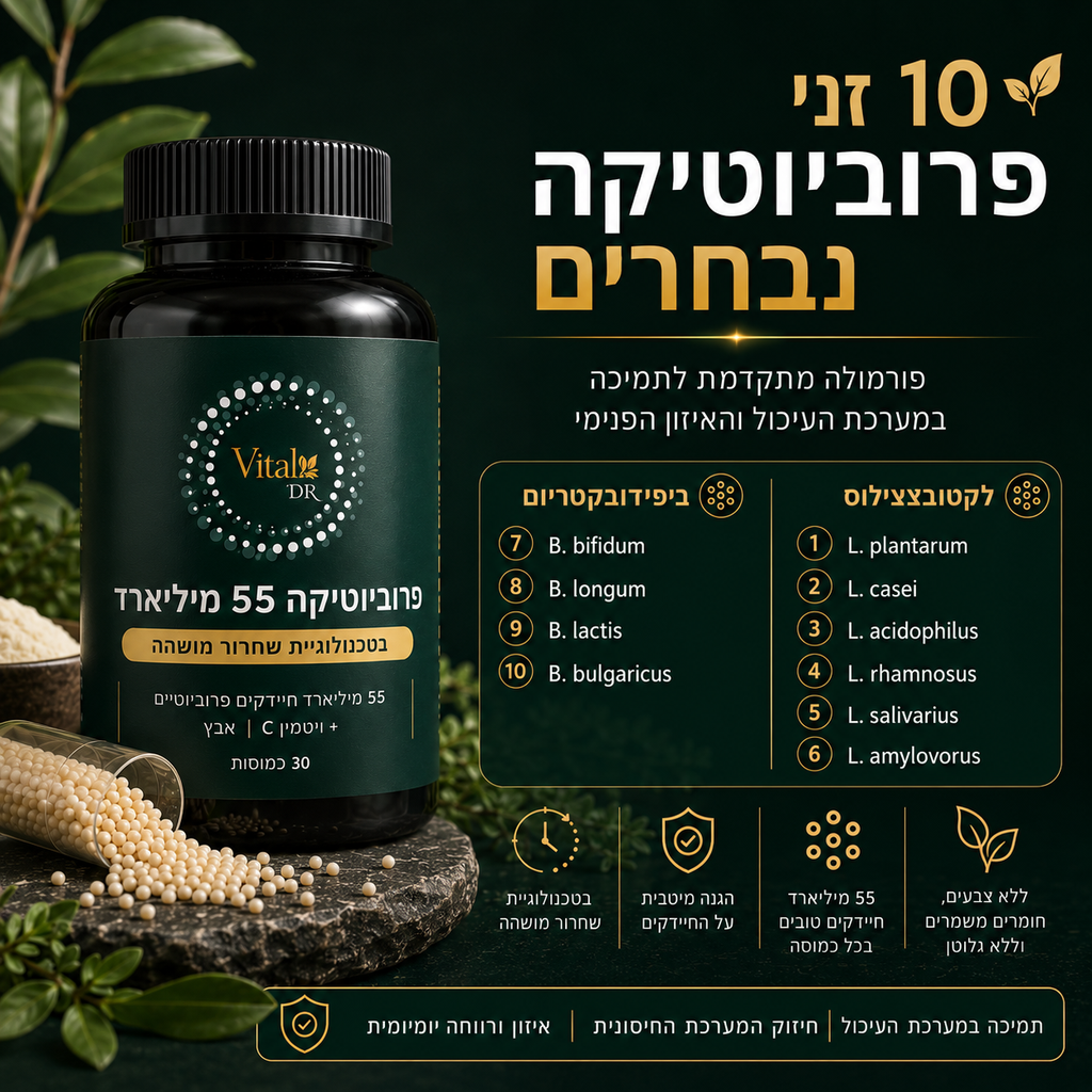 פרוביוטיקה + פרה-ביוטיקה™ – תמיכה באיזון מערכת העיכול